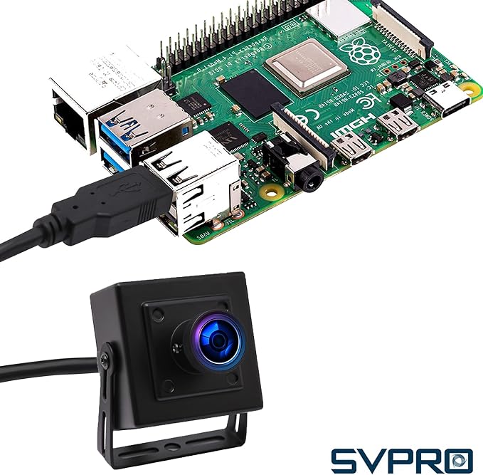 SVPRO 5MP 30FPS USB Camera IMX335 Sensor Fisheye Webcam for 3D Printer, Laser Engraver, Machine Vision, Industrial Camera, Security Monitoring(M12 Lens, USB Plug & Play for Windows/Mac/Linux/Android)