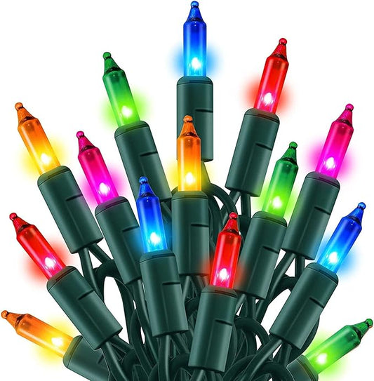 TW SHINE Multi-Colored Christmas Lights, 6 Pack Total 180FT 900 Count Incandescent Mini Tree String Lights, Waterproof Christmas Decorations for Outdoor Indoor Xmas Patio Home Party Garden Yard Decor