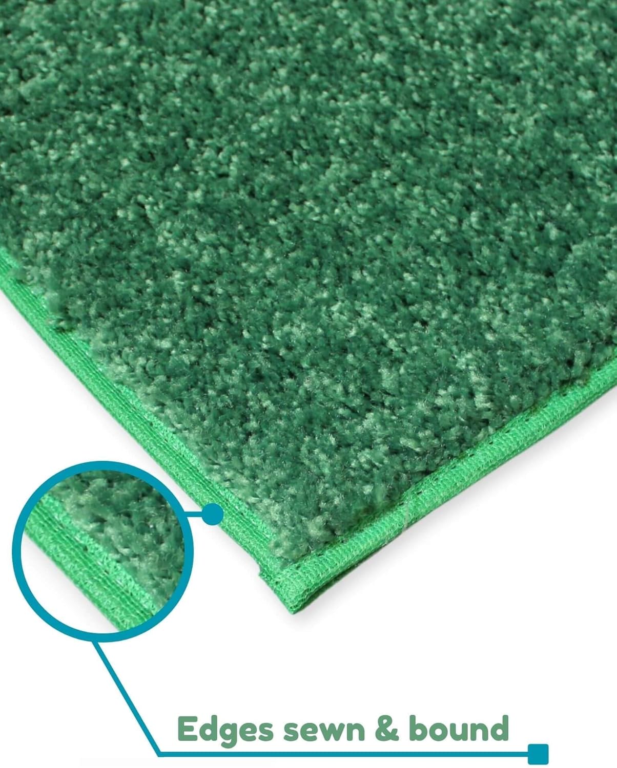 KOECKRITZ Soft and Colorful Kids Classroom Area Rugs (Passes Flammability Pill Test) Many Sizes and Bright Colors to Select from (5' Round, Froggy)