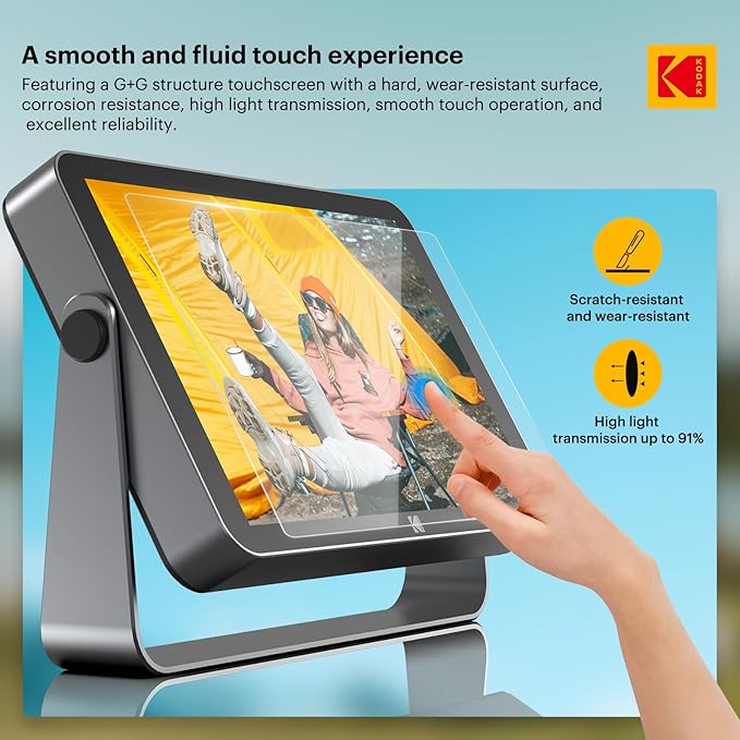 KODAK 10.1 Inch WiFi Digital Picture Frame with 64GB Storage, Electronic Smart Digital Photo Frame 1920x1200 IPS Touch Screen, Auto-Rotate, Share Moments Instantly Gifts for Women
