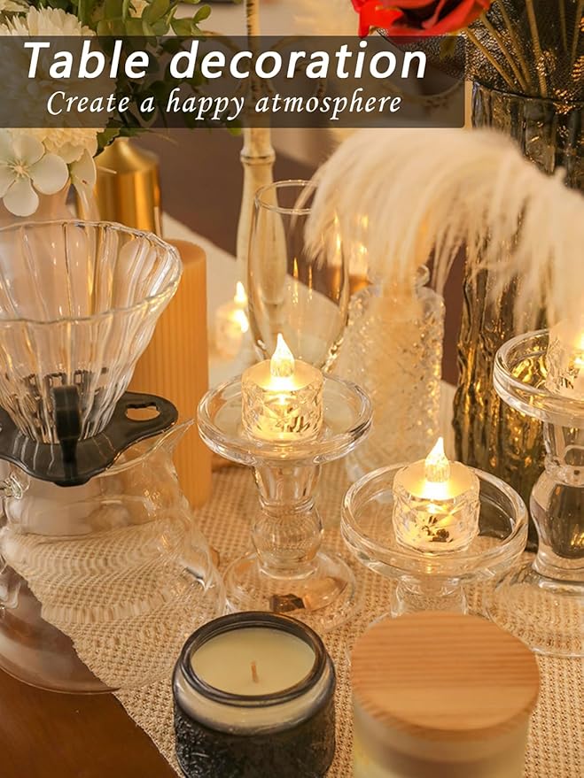 12 Pack Flameless LED Tea Lights Candles,for Halloween Christmas Home/Wedding Decor, Holiday Gifts &Decorate Lights