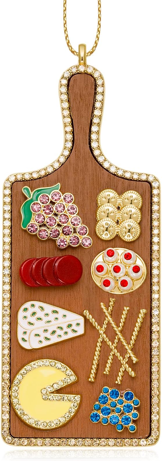 Christmas Charcuterie Board Ornament, Hanging Charcuterie Ornaments for Christmas Tree Decorations Keepsake Gifts for Sisters Mom Grandma Women
