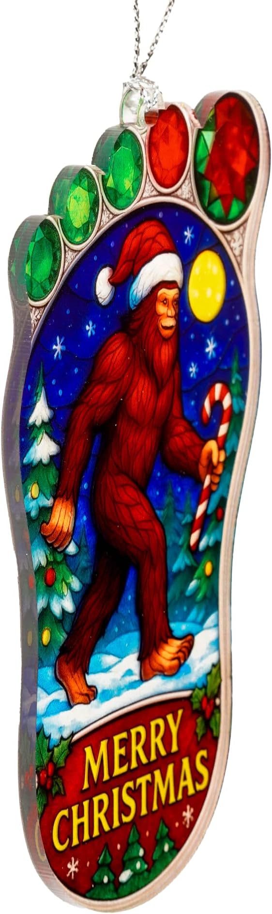 Funny Christmas ornaments - Bigfoot gifts - Big foot sasquatch gift - Sasquatch Gifts - Bigfoot ornament - Christmas ornaments 2025 - White elephant gifts - Xmas Tree Funny Decoration