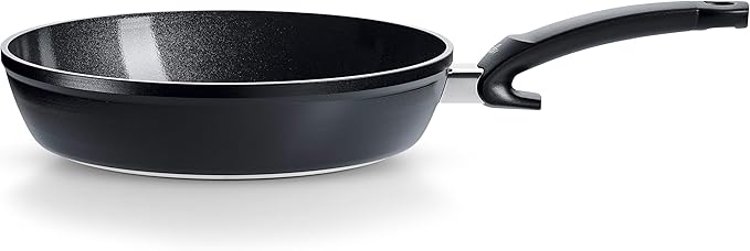 Fissler Ceratal Comfort Ceramic 9.5 Inch Non-Stick Frying Pan, Orbit Black, Made without PFAS