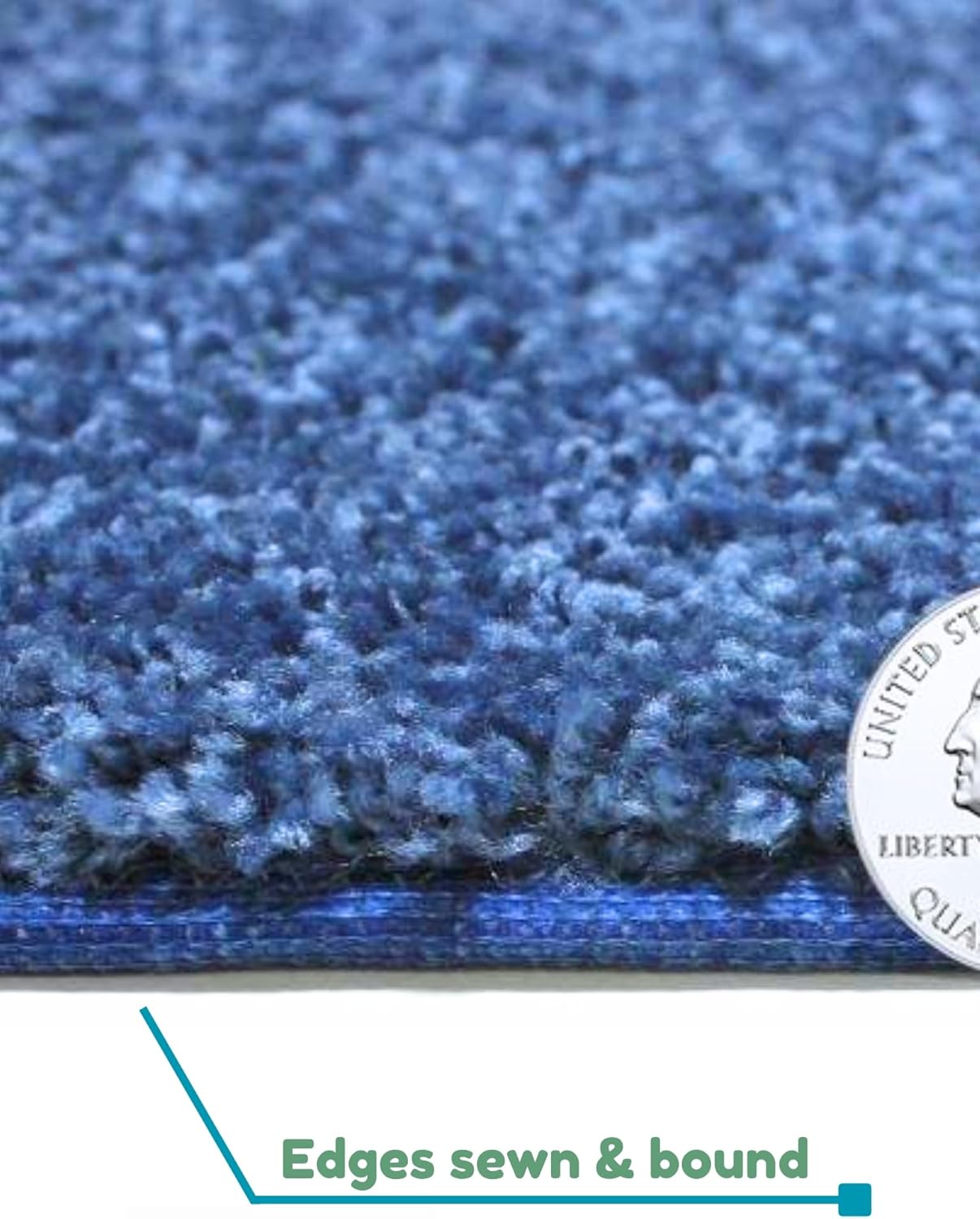 KOECKRITZ Soft and Colorful Kids Classroom Area Rugs (Passes Flammability Pill Test) Many Sizes and Bright Colors to Select from (10' x 14', Royal)