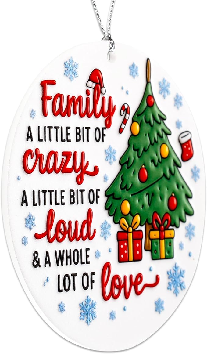 Funny Christmas Christmas Ornaments 2025 - Family Ornaments for Christmas Tree - Family Christmas Ornaments 2025 - Christmas Decoration