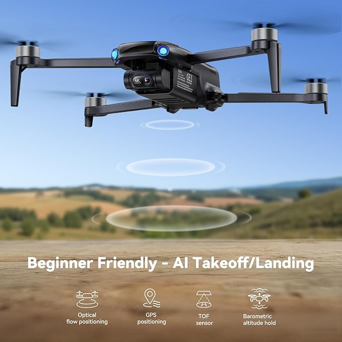 Ruko U11MINI 4K (RC3), Professional 8K Drone with 5.5" Screen Controller, Drones with camera for Adults 4K Video, 3-Axis Gimbal, 20000ft FPV Transmission, Under 249g, Beginner (64-Min Flight)