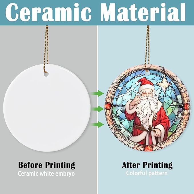 Touber Christmas Ornament, Santa Claus Christmas Decoration, Christmas Tree Ornaments, Holiday Decor, Christmas Keepsake, Santa Claus Lover Gifts
