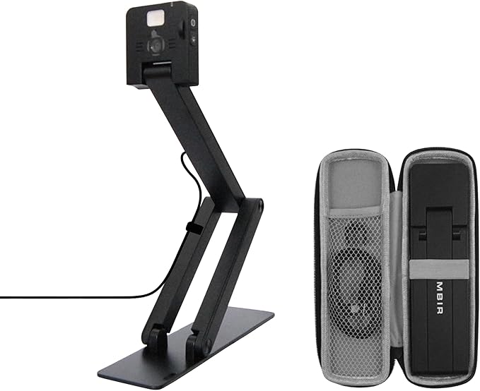 AMBIR Flexicam USB Document Camera-4K Video, FC204-AC, Internal Microphone & Light. Compatible with ChromeBook, MacOS and Windows. in-Classroom and Remote Teaching, Web Meetings and Creator Videos