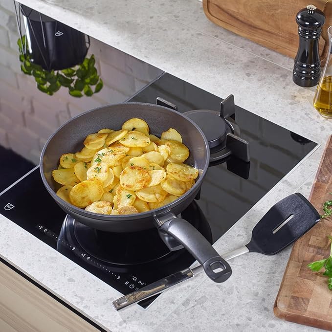 Fissler Ceratal Comfort Ceramic 9.5 Inch Non-Stick Frying Pan, Orbit Black, Made without PFAS