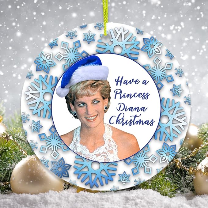 Pop Culture, Movie, and Music Themed Trendy Christmas Ornaments - Have a Princess Diana Christmas Ornament