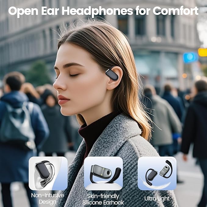 AI Translation Earbuds Real Time 164 Languages 80H Playtime Translator Ear Buds Audifonos Traductores Inglés Español Wireless Translating Earbuds Bluetooth Headphones for Travel Meeting Learning X-S