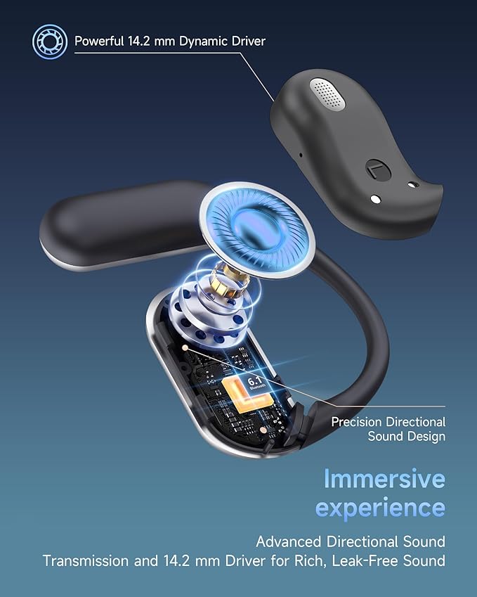 AI Translation Earbuds Real Time,188 Language Translator Earbuds,Bluetooth 6.1 Audifonos Traductores Inglés Español,OWS 4-in-1 Translation Headphones,Translator Headphones Suitable for Travel Learning