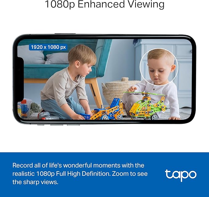 Tapo 1080P Indoor Security Camera for Baby Monitor, Pet Camera w/Motion Detection, 2-Way Audio Siren, Night Vision, Cloud & SD Card Storage, Works w/Alexa & Google Home, Plug-in, C100(4-Pack)