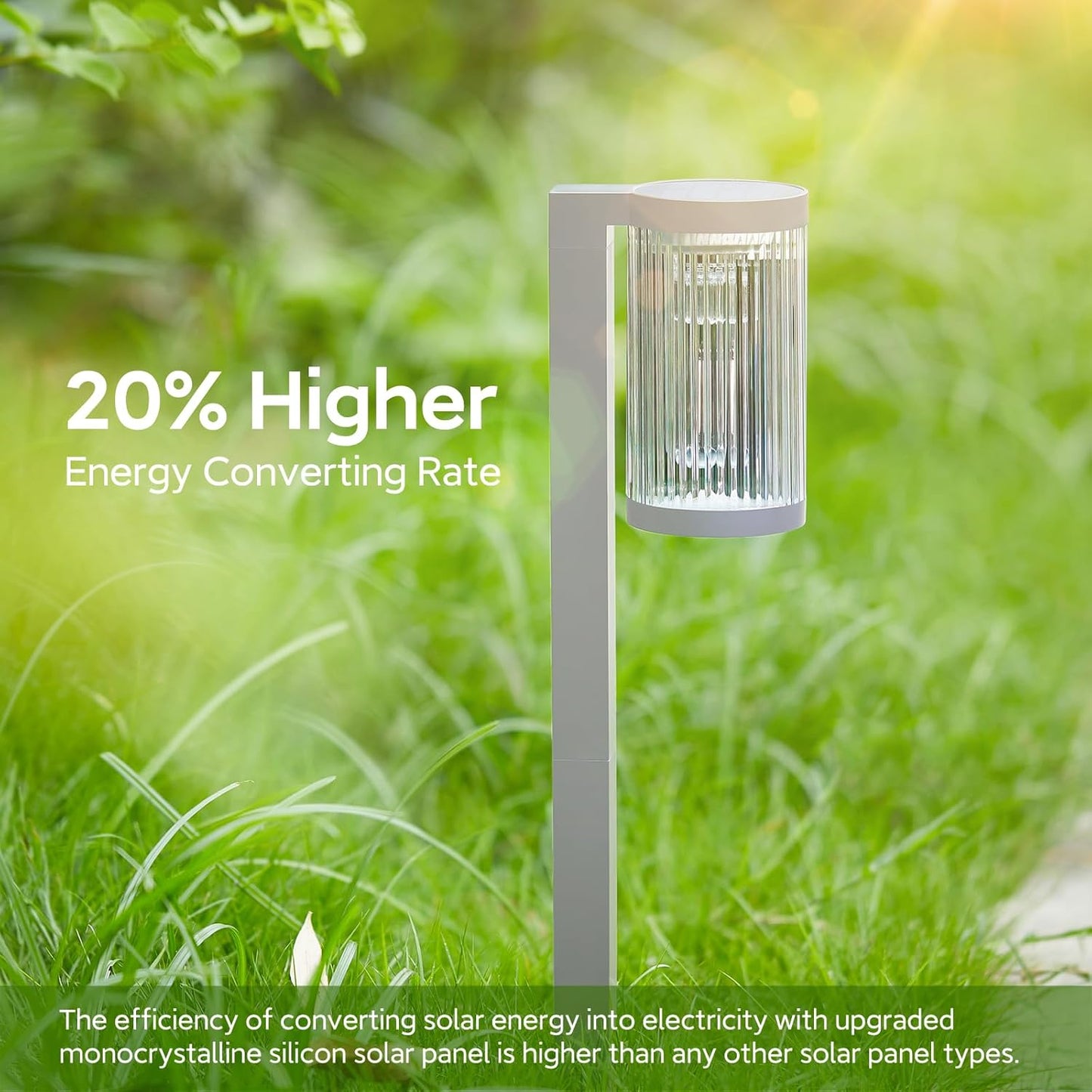 Solar Pathway Lights Outdoor, 2 Pack Upgraded Outdoor Solar Lights for Outside Super Bright Up to 12Hrs, IP65 Waterproof Solar Garden Lights for Yard Landscape Path Walkway Decoration(Cool White)
