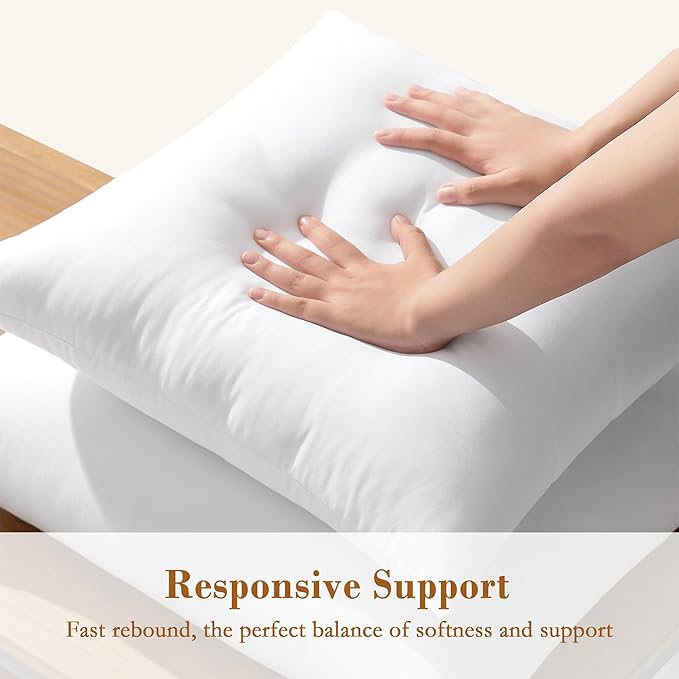 puredown® 16x16 Throw Pillow Inserts, 2 Pack Fluffy Soft Pillow Inserts Form Sham Stuffer, Square Decorative Throw Pillows for Couch, Sofa, Bed and Home Decor
