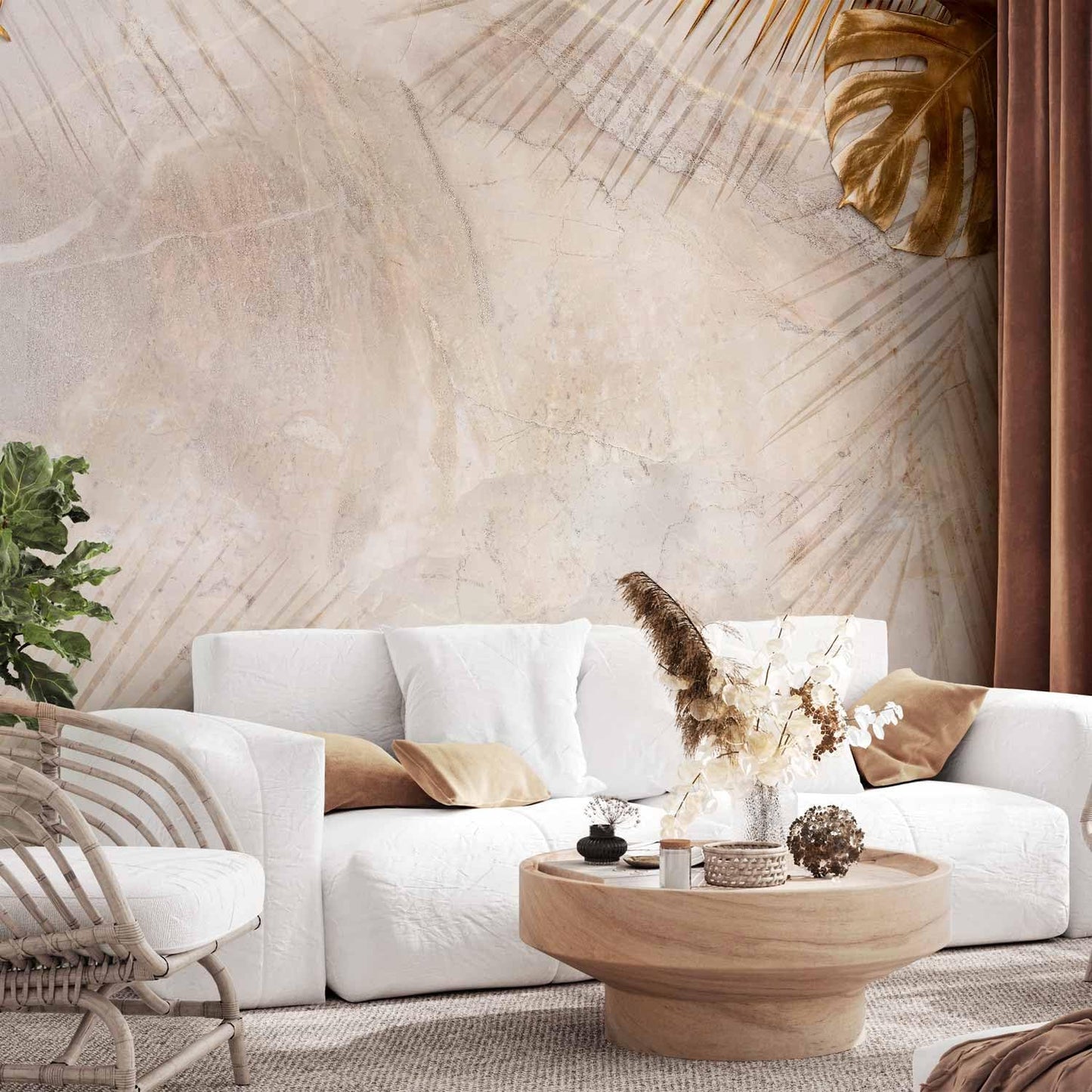 artgeist Wall Mural Tropical Leaves 79x55 in - XXL Non-Woven Wallpaper Fleece Wall Decor Photo Print Picture Image Design Monstera Palm Green Leaves b-C-0788-a-a