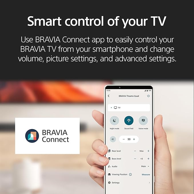 Sony BRAVIA 8 II 55 Inch TV, QD OLED, 4K Smart Google TV, XR Processor with AI Technology, Ultra Slim Design, 120hz Television, Dolby Vision/Atmos, Exclusive Features for PS5, K-55XR80M2, 2025 Model