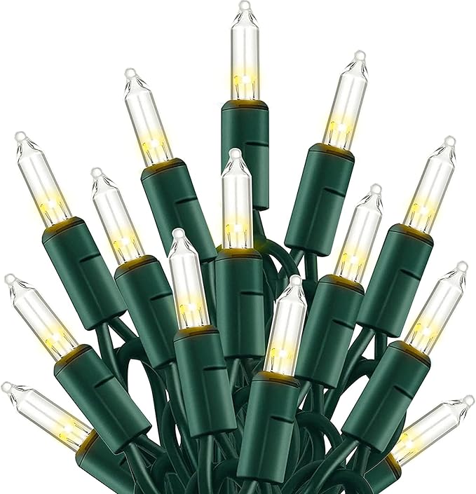 TW SHINE Warm White Christmas Lights, 6 Pack Total 180FT 900 Count Incandescent Mini Tree String Lights, Waterproof Christmas Decorations for Outdoor Indoor Xmas Patio Home Party Garden Yard Decor