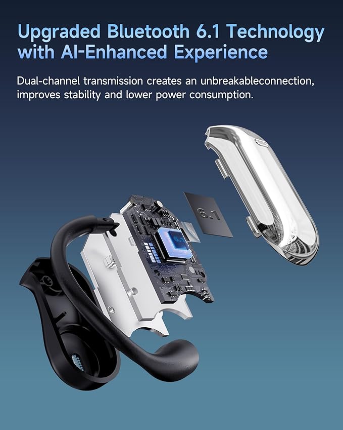 AI Translation Earbuds Real Time,188 Language Translator Earbuds,Bluetooth 6.1 Audifonos Traductores Inglés Español,OWS 4-in-1 Translation Headphones,Translator Headphones Suitable for Travel Learning
