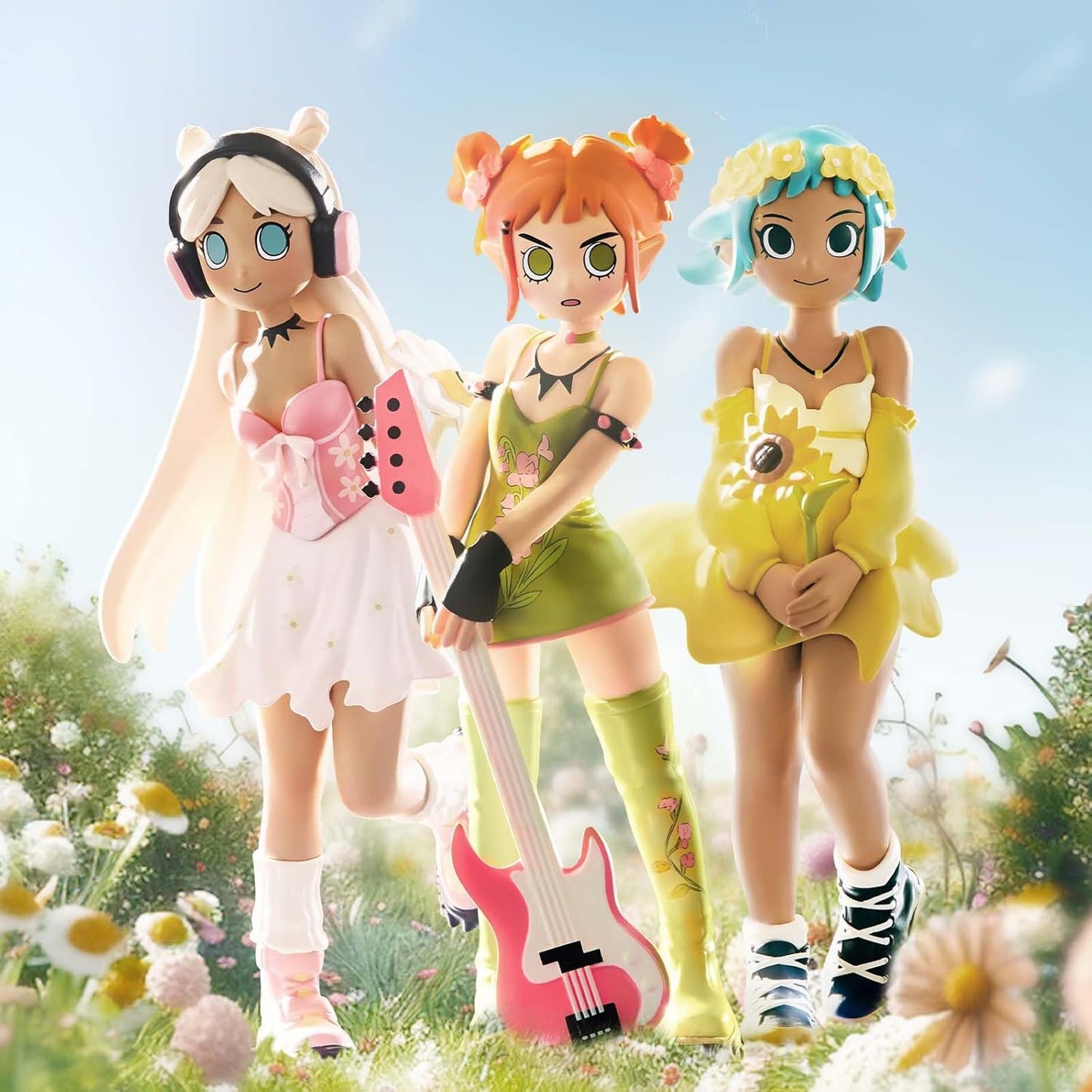 POP MART Peach Riot Punk Fairy Series Figures, 12PCs Peach Riot Blind Box Figures, Random Design Action Figures Collectible Toys Home Decorations, Holiday Birthday Gifts for Girls and Boys, Whole Set