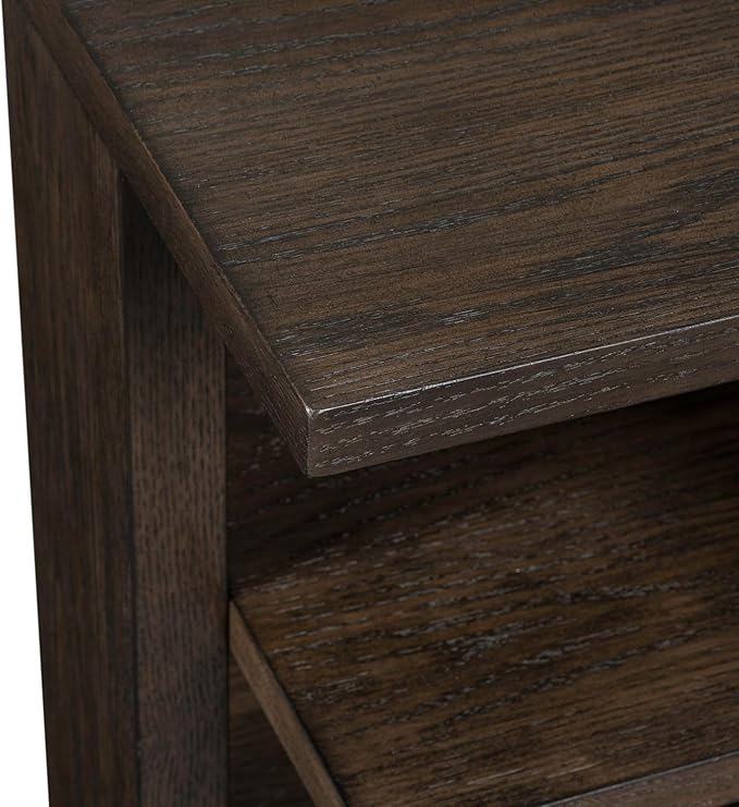 Liberty Furniture Harrison End Table for Living Room - Espresso Brown Oak
