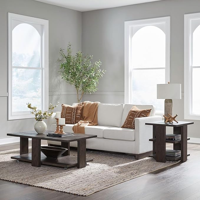 Liberty Furniture Harrison 3 Piece Set for Living Room - Cocktail Table, 2 End Tables - Espresso Brown Oak