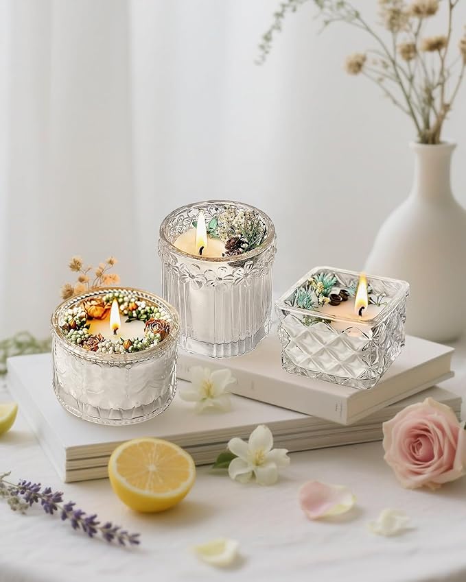 Handmade Scented Candle, Cedar Candles for Home Scented, 4.2 oz Cotton Wicked Candle Gifts for Women&Men, Natural Soy Beeswax Candles,Llight Fragrance Candle 24 Hours Long Burning, Gifting Idea