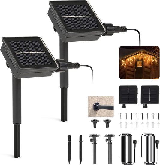 Replacement Solar Light Parts-Solar Light Replacement Tops for LED Panel Lantern Lid,Panel Lights (2 Pack)