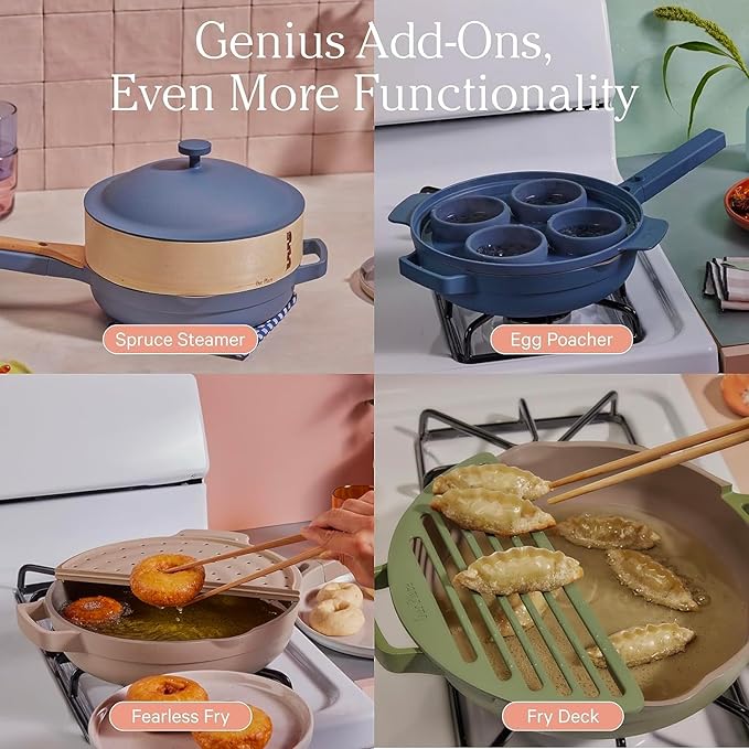 Our Place Home Cook Duo - Always Pan 2.0 & Perfect Pot Bundle | Multi-Functional Cookware Set Replaces 18 Pieces | Sage