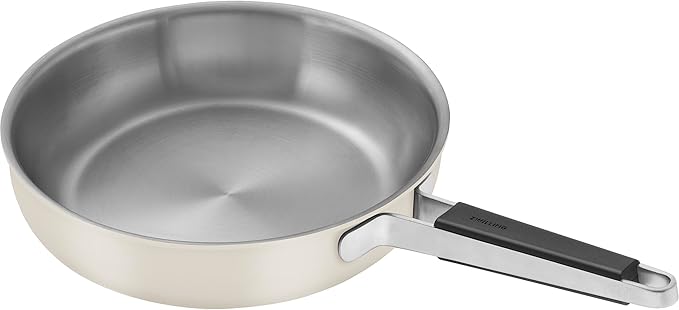 ZWILLING Pure 11-inch Stainless Steel Fry Pan, Ivory