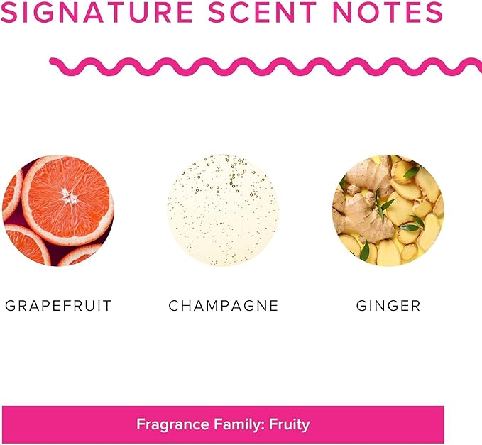 Austy Lou ‘Good Vibes Only’ Soy Candle – 9oz – Grapefruit Champagne Ginger Scent – Clean Burn, Handcrafted, Vegan, Fun Gift Idea