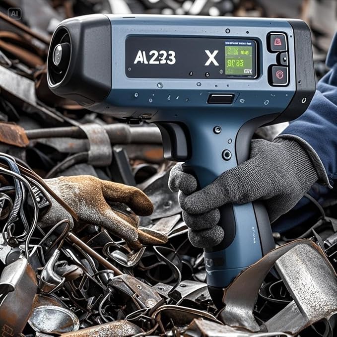 Professional Portable XRF Spectrometer Analyzer - Handheld Metal Alloy Analyzer for Mining, Metallurgy, Recycling | 35+ Element Detection | IP54 Waterproof | with Calibration Certificate