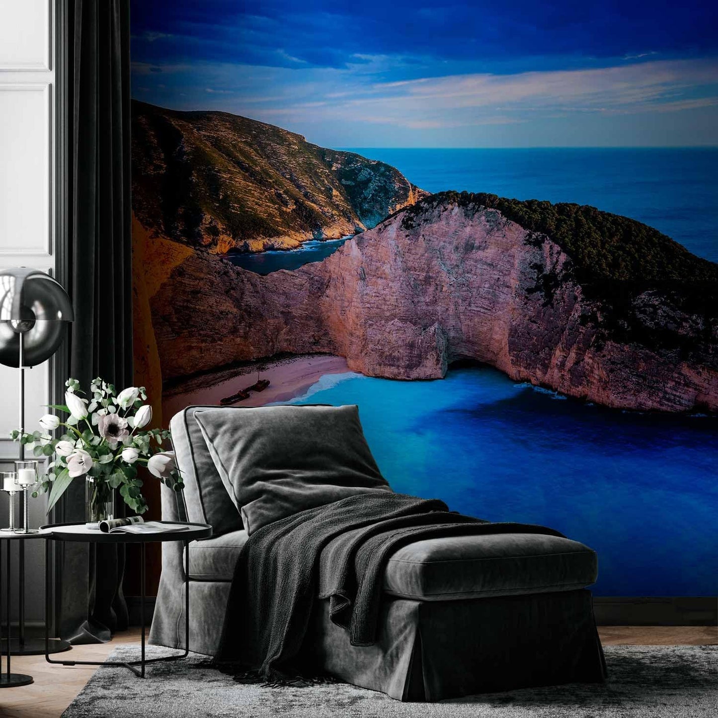 artgeist Wall Mural Peel and Stick Tropical Island 212x98 in - XXL Self-Adhesive Corner Wallpaper Removable Large Sticker Foil Angle Wallpaper Wall Decor Print Nature Landscape Sea Beach c-A-0058-a-d