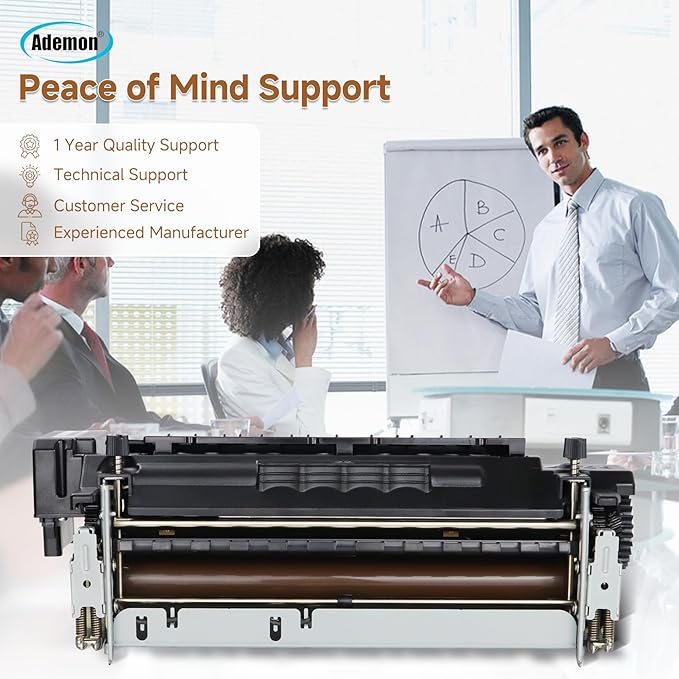 Genuine 41X0252 Fuser Unit Compatible with CS720/CS725/CX725/XC4150,110/120 Volt Fuser Fixing Kit Replacement for Printer Parts，150000 Yield