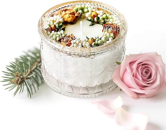 Handmade Scented Candle, Cedar Candles for Home Scented, 4.2 oz Cotton Wicked Candle Gifts for Women&Men, Natural Soy Beeswax Candles,Llight Fragrance Candle 24 Hours Long Burning, Gifting Idea