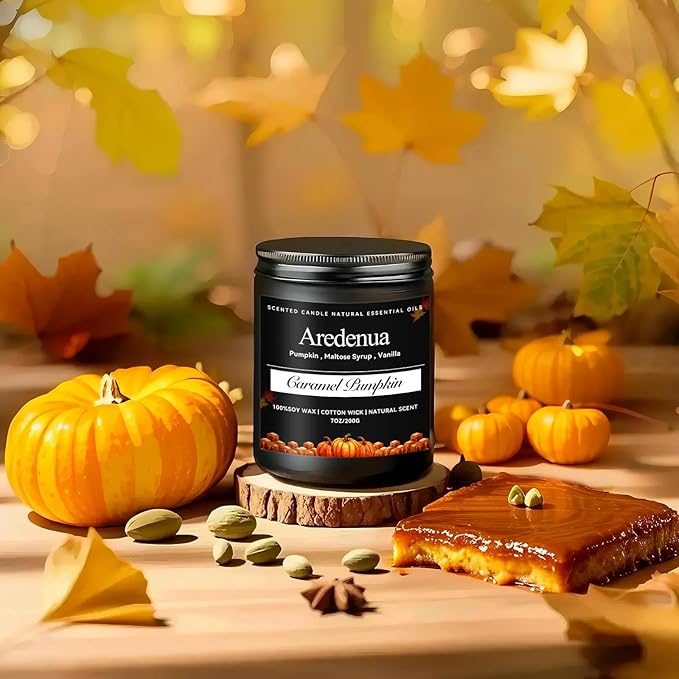 Cinnamon Apple Candles – Holiday Winter Scented Candles with Warm Cinnamon & Fresh Apple Aroma for Christmas Home Décor, Cozy Seasonal Candle Gift for Women & Men