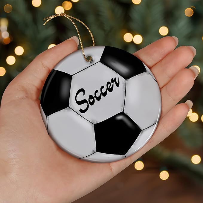 Sports Kids Soccer Player Christmas Ornament - Soccer Christmas Ornaments