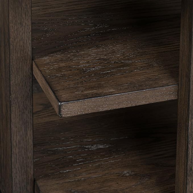 Liberty Furniture Harrison End Table for Living Room - Espresso Brown Oak