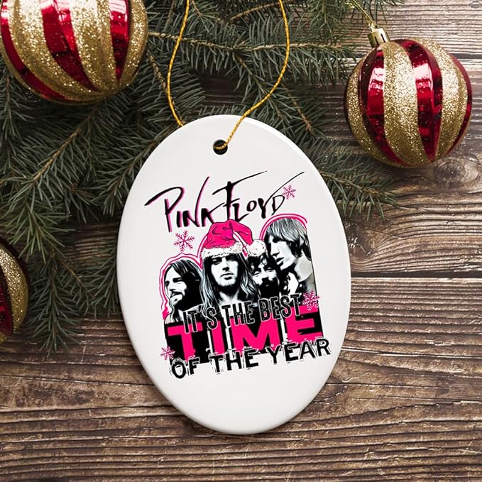 It’s The Best Time of The Year Psychedelic Rock n Roll Christmas Ornament, Classic Rockstar Theme