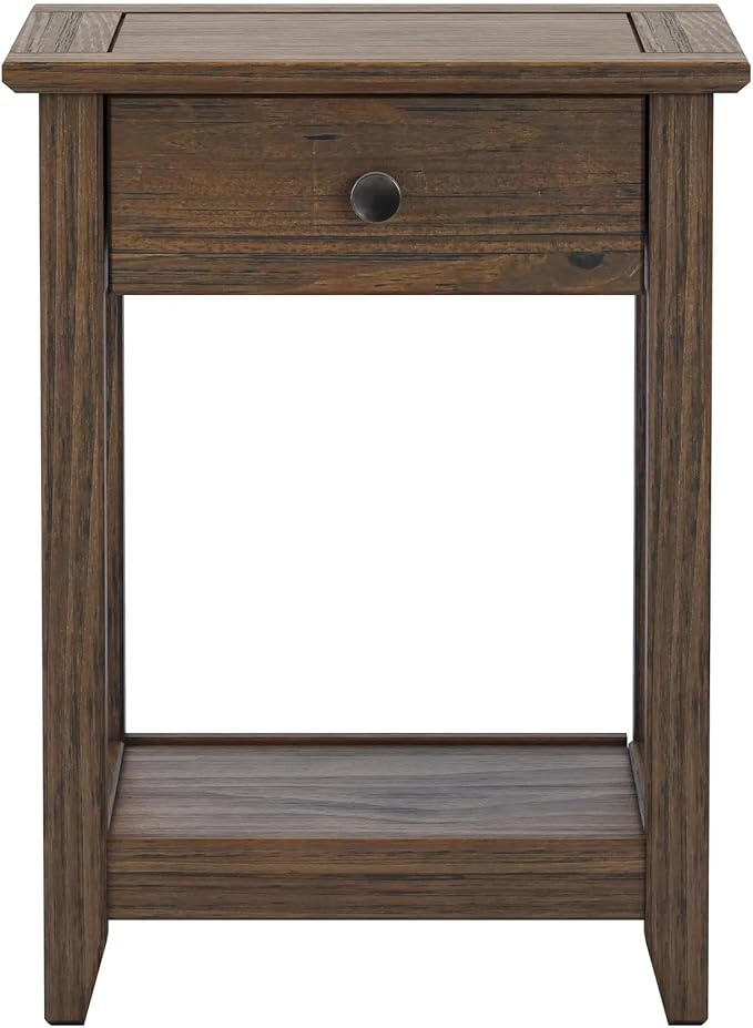 Greenport End Table - Brushed Walnut