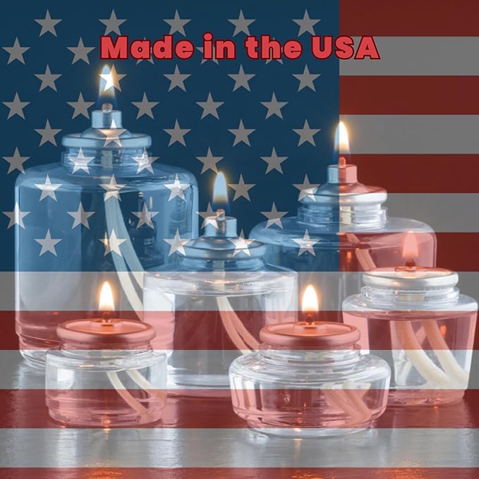 Hollowick Disposable Liquid Candles, 50 Hour, for Use in Glass Votive Tealight Lamp Holders, Restaurant Wedding Table Top Lights, Child Resistant Closures, 36 Pieces, Clear Fuel Oil HD50-36