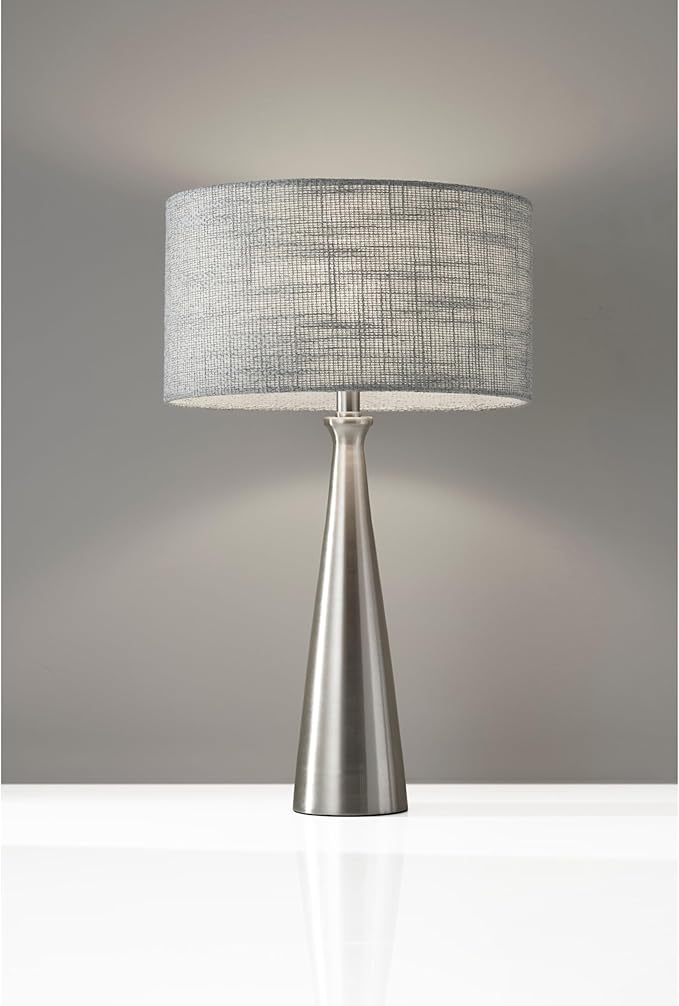 Adesso 1517-01 Linda 21.5" Table Lamp, Black, Smart Outlet Compatible