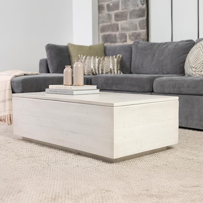 Transformer Table Lift Top Coffee Table with Storage, Modern Coffee Table for Living Room, Home Office & Dining, Space-Saving Small Coffee Desk with Panel Hidden Storage for Transformer Dining Table