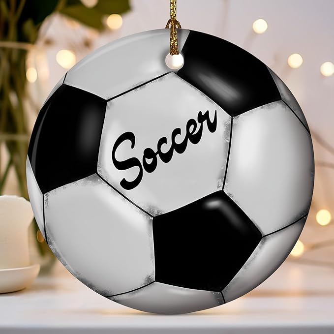 Sports Kids Soccer Player Christmas Ornament - Soccer Christmas Ornaments
