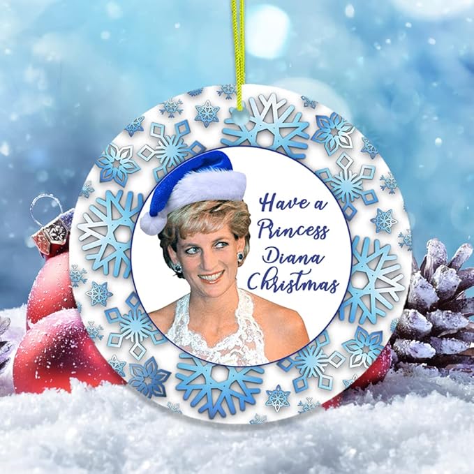 Pop Culture, Movie, and Music Themed Trendy Christmas Ornaments - Have a Princess Diana Christmas Ornament