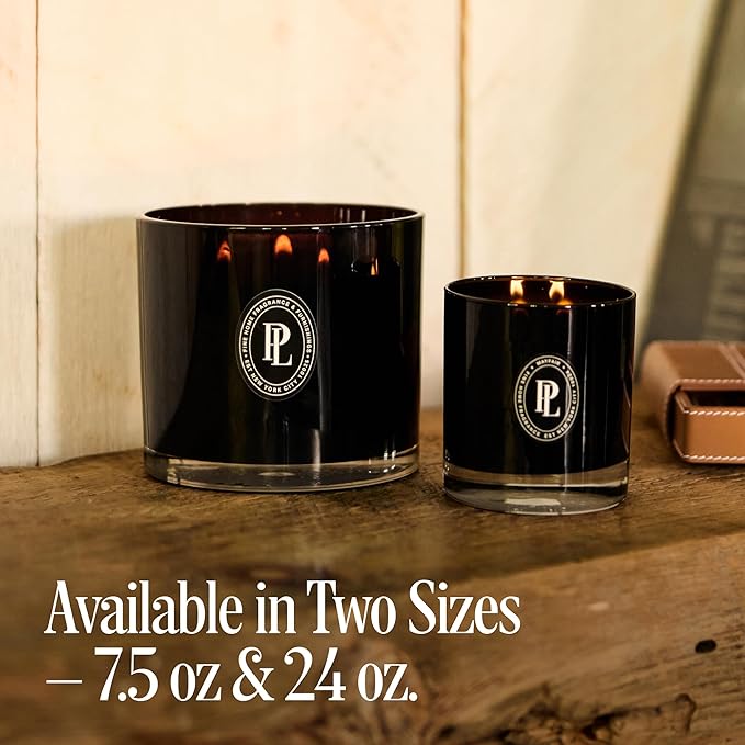 Preston Lane Luxury 2-Wick Scented Candle, Terrace View, 7.5 oz Hand-Poured in USA | Long Burn Time (20–30 Hrs), Vegan Soy Wax Blend, Decorative Glass Vessel, Fine Italian Fragrance