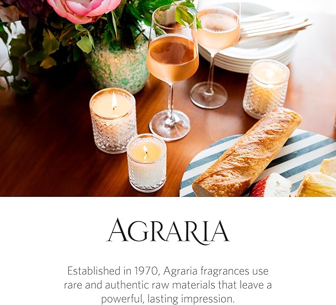 Agraria Monique Lhuillier Tomato Oakmoss Perfume Candle, 7 Oz, 40-50 Hours Flicker Time, Fresh Alluring Botanical Earthy Scented Candles for Home