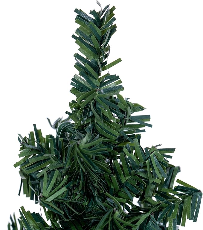 Vickerman 9" Mini Pine Artificial Christmas Tree Unlit, Seasonal Indoor Tabletop Home Decor with Decorative Wood Base