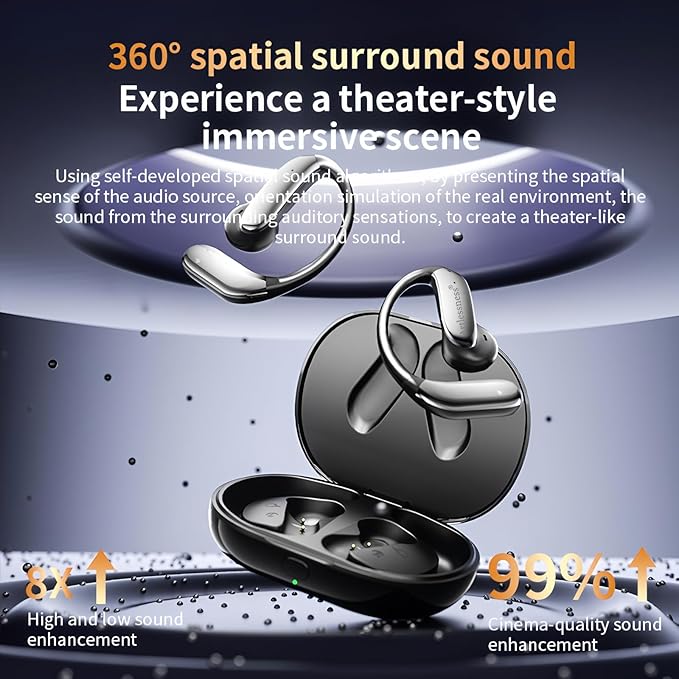 4-in-1 Latest AI Bluetooth translation Earbuds,Real-time Translator‌ of 164 world languages/no subscription required; Powerful bass+Composite frequency response,Superior sound quality meets innovation